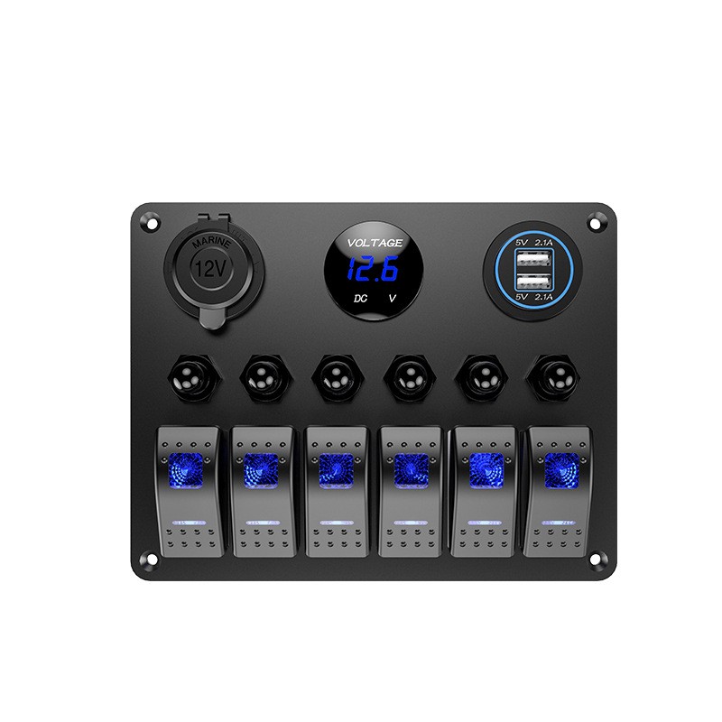 ELING 6 Gang Switch Panel(4.2A)