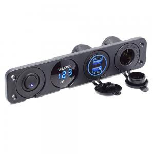 ELING 4 Gang Multi-functional Rocker Switch Panel