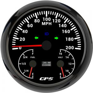 ELING 110mm 3 in 1 GPS Speedometer with Fuel Level Gauge with Voltmeter 