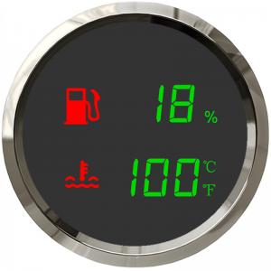 ELING 2in1 Gauge Fuel Level Water Temperature