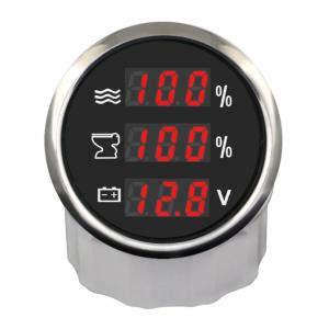 ELING 3 in 1 Digital Water Level Holding Tank Volt Gauge Meter ELING 3 in 1 Digital Water Level Holding Tank Volt Gauge Meter