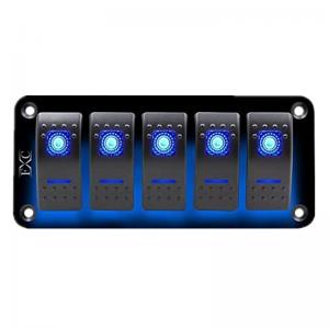 ELING 5 Gang Rocker Switch Panel ELING 5 Gang Rocker Switch Panel