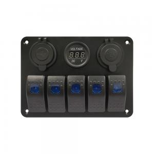 ELING 5 Gang Switch Panel with USB Charger Voltage