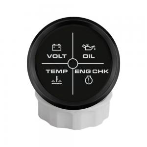 ELING 52mm 4 LED Engine Alarm Gauge