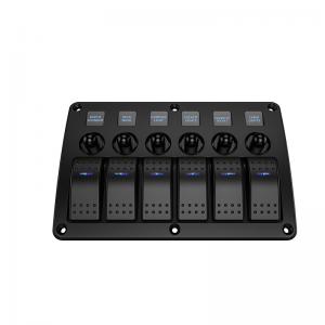 ELING 6 Gang Rocker Switch Panel