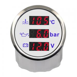 ELING Digital Water Temp Oil Pressure Volt Gauge Meter