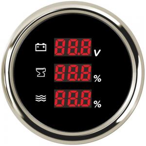 ELING ECP 52mm 3 in 1 Gauge Voltmeter Holding Tank Level Water Level