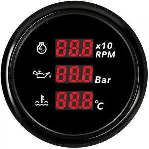 ELING ECP 52mm Digital Tachometer Oil Pressure Water Temperature Meter