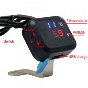 ELING Motorcycle Volt Temp Gauge