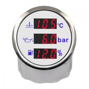 ELING Water Temp Oil Pressure Fuel Level Gauge Meter