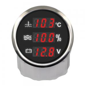 ELING Water Temp Water Level Volt Gauge Meter