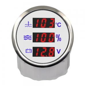 ELING Water Temp Water Level Volt Gauge Meter