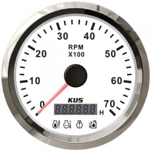 KUS 85mm Tachometer with 4 LED Alarm