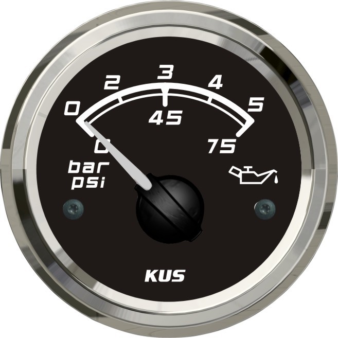 thumbnail image 2 of KUS CPOB-WS, 65K, Speedometer Gauge, 12V / 24V, 3 3/8" (85mm) With Backlight 2 of 13