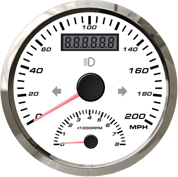 TN GPS Speedometer With Tachometer