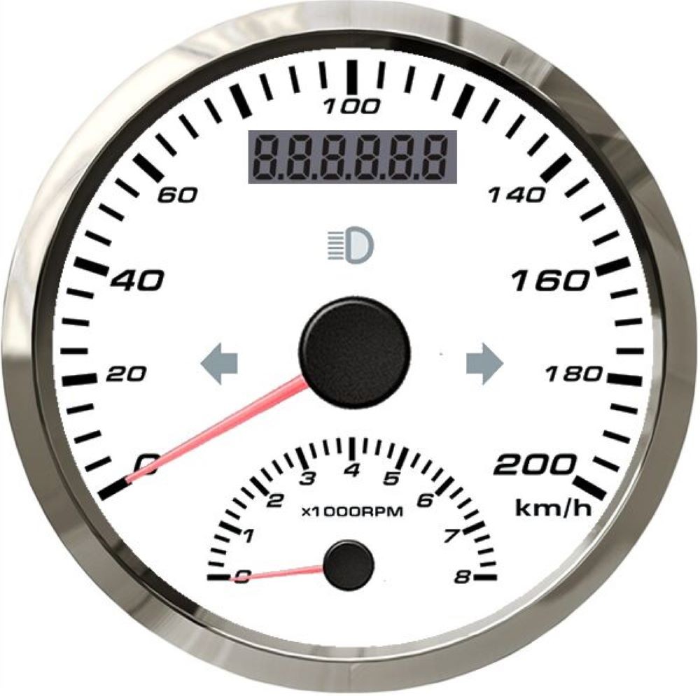 TN GPS Speedometer With Tachometer
